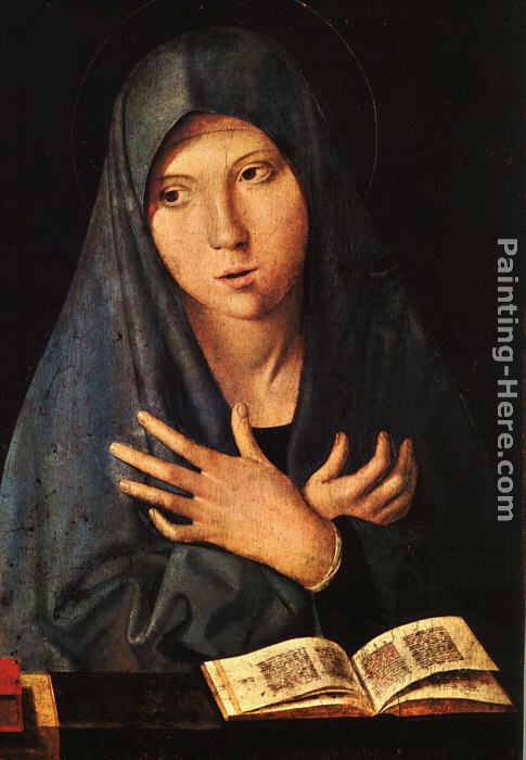 Virgin of the Annunciation painting - Antonello da Messina Virgin of the Annunciation art painting